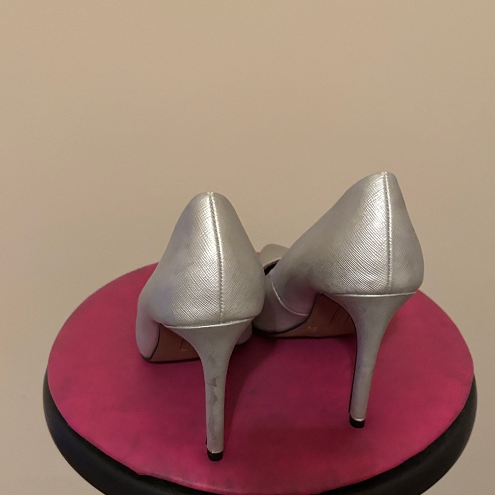 Christian Siriano Silver Women's Heels